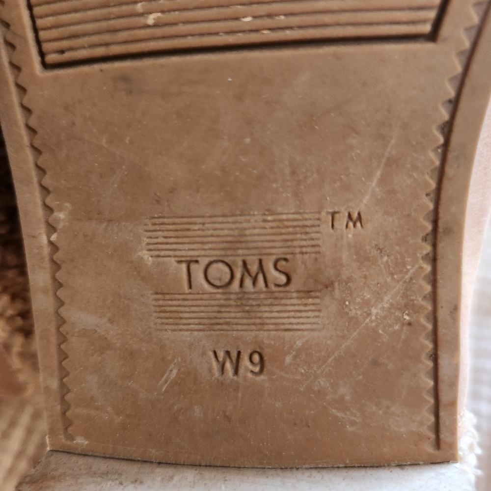 Toms Beige Ankle Booties Size 9 - Picture 2 of 11